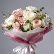 Букет с эустомами &laquo;Пыльца нежности&raquo; 0