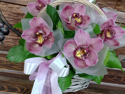 Корзина орхидей